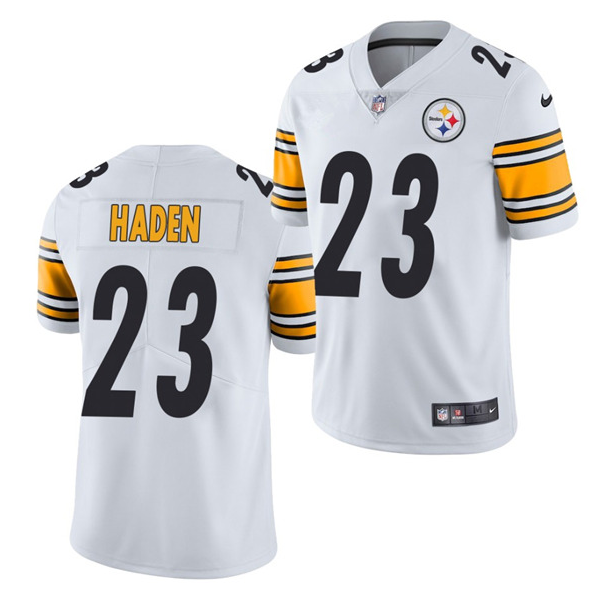 Men's Pittsburgh Steelers #23 Joe Haden White Vapor Untouchable Limited Stitched Jersey Men's Pittsburgh Steelers #23 Joe Haden White Vapor Untouchable Limited Stitched Jersey